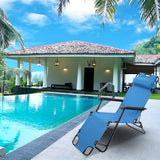 RHC-202 Portable Dual Purposes Extendable Folding Reclining Chair Blue