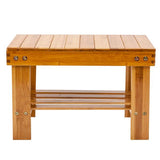 Children Bench Stool Bamboo Wood Color