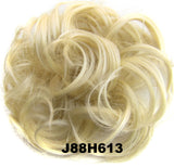 Fashion Synthetic Women Hair Pony Tail Hair Extension Bun Hairpiece Scrunchie Elastic Wedding Wave Curly  J88H613