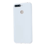 For HUAWEI Honor 7S/7A TPU Phone Case Simple Profile Flexible Soft Cellphone Cover Easy Access Shell Milk white