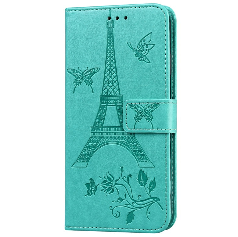 For iPhone12 iPhone12Pro 6.1 Inches Leather Case Flip Cover Card Slots Stand Bag green