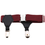 Men Women Fashion Cool Garter Suspenders wine red
