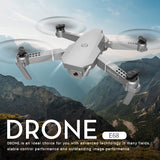 E68 pro  2.4G Selfie WIFI FPV With 4K HD Camera Foldable RC Quadcopter RTF Quadcopter height to maintain drone Toys Kid 720P