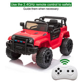 LEADZM LZ-922 Electric Car Dual Drive 35W*2 Battery 12V4.5AH*1 with 2.4G Remote Control Red