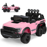 Electric 12V Battery Pink Kids Ride On Truck Car  Pickup w/ RC LED MP3