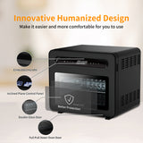 Geek Chef Steam Air Fryer Toast Oven Combo , 26 QT Steam Convection Oven, Black Stainless Steel