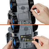 (ABC) Car Toys for 1 2 3 4 5 Years Old Toddlers Boys and Girls,12‘’ Big Dump Truck with Light and Sound, Push and Go Small Bulldozer Forklift Truck, Vehicles Playset for C (DNSOA)