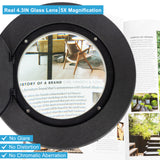 LED Magnifying Floor Lamp with Adjustable Stand and Swivel Arm for Facials & Lashes ,Reading, Crafts Black