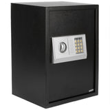 E50EA Home Business Security Keypad Lock Electronic Digital Steel Safe Black Box & Silver Gray **