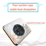 Foldable Mobile Phone Cooler Cooling Support Holder Bracket with Fan Radiator for iPhone Samsung Huawei Xiaomi Smartphone Tablet black