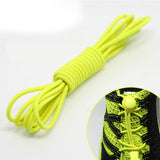 Lock Laces No Tie Elastic Shoelaces for Kids & Adults - Stretch Shoe Laces for Sneakers  Black_100cm