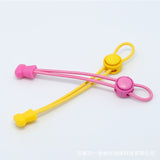 Lock Laces No Tie Elastic Shoelaces for Kids & Adults - Stretch Shoe Laces for Sneakers  Black_100cm