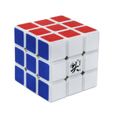 Magic Puzzle Speed Cube 3x3x3 6 Colors Dayan 55mm White Edge Professional