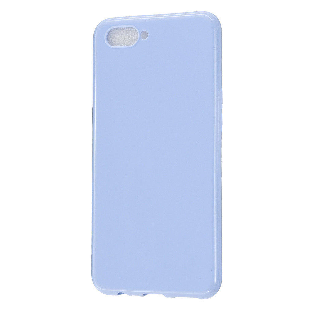 For OPPO A5/A3S/A9 2020 Cellphone Cover Soft Touch Anti-scratch Shockproof TPU Mobile Phone Case Taro purple