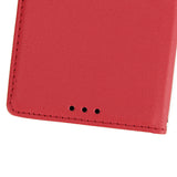 Ultra Slim PU Full Protective Cover Non-slip Shockproof Cell Phone Case with Card Slot for Xiaomi Redmi note 4 red