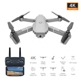 E68 pro  2.4G Selfie WIFI FPV With 4K HD Camera Foldable RC Quadcopter RTF Quadcopter height to maintain drone Toys Kid 4K