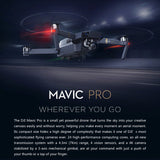 DJI Mavic Pro Camera Drone - GPS/GLONASS, Folding, 4 Mile Range, 4K Camera