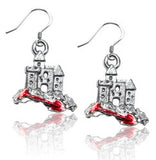 Sandcastle with Shovel Charm Earrings