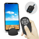 Camera Remote Controller  Wireless Bluetooth Shutter Handheld Battery Powered Remote Control  white