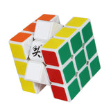 Magic Puzzle Speed Cube 3x3x3 6 Colors Dayan 55mm White Edge Professional
