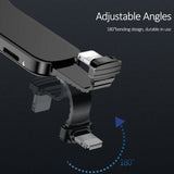 Dual Apple Interface Ring Bracket Adapter USAMS 3.5mm Audio and Charger Phone Holder 2A Fast Charging OTG Adapter for iPhone iOS+3.5mm interface