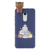 For XIAOMI Redmi NOTE 4X/NOTE 4 3D Cute Coloured Painted Animal TPU Anti-scratch Non-slip Protective Cover Back Case sapphire