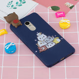 For XIAOMI Redmi NOTE 4X/NOTE 4 3D Cute Coloured Painted Animal TPU Anti-scratch Non-slip Protective Cover Back Case sapphire
