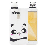 For XIAOMI Redmi NOTE 4X/NOTE 4 3D Cute Coloured Painted Animal TPU Anti-scratch Non-slip Protective Cover Back Case white