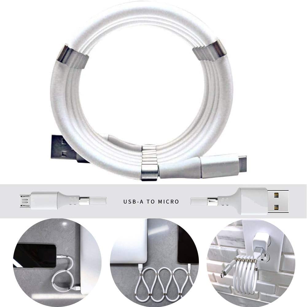 One Meter Data Charging Cable Magnetic Absorption Type C Line  Android interface