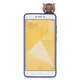 For XIAOMI Redmi NOTE 4X/NOTE 4 3D Cute Coloured Painted Animal TPU Anti-scratch Non-slip Protective Cover Back Case red