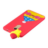 For XIAOMI Redmi NOTE 4X/NOTE 4 3D Cute Coloured Painted Animal TPU Anti-scratch Non-slip Protective Cover Back Case red