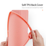 DUX DUCIS for iPad Pro 11  2020 Fall Resistant Leather Protective Case with Pen Holder Smart Stay Cover Pink