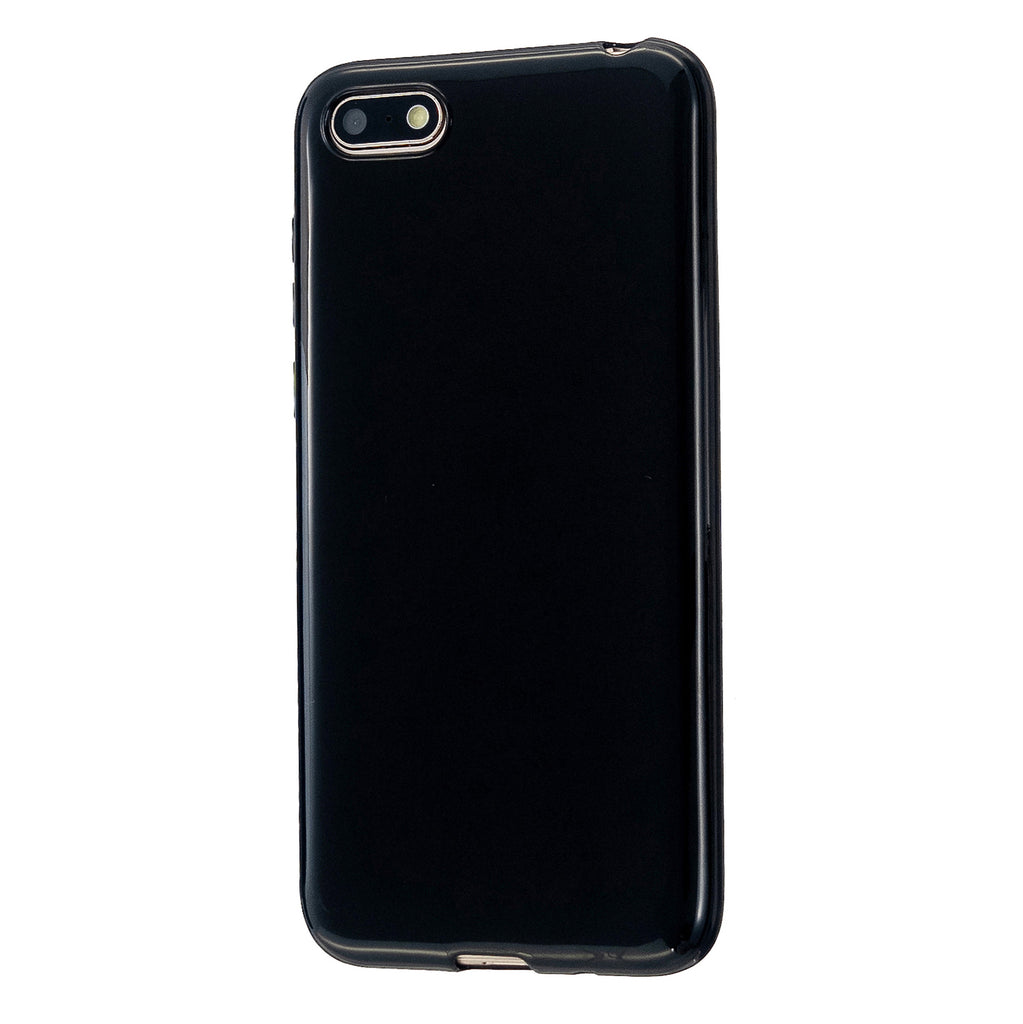 For HUAWEI Y5 2018/2019 TPU Phone Case Simple Profile Delicate Finish Cellphone Cover Full Body Protection Bright black