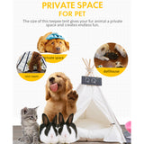 Game House Foldable White Dog Cat Tent with Sleeping Mat for Indoor Outdoor Pet Travel Supplies