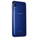 DOOGEE X90 Cellphone 6.1inch 19:9 Waterdrop LTPS Screen Smartphone Quad Core CPU 1GB RAM+16GB ROM 3400mAh Battery Dual SIM Cards 8MP+5MP Camera Android 8.1 OS  Blue_Russian version