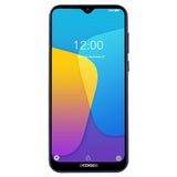 DOOGEE X90 Cellphone 6.1inch 19:9 Waterdrop LTPS Screen Smartphone Quad Core CPU 1GB RAM+16GB ROM 3400mAh Battery Dual SIM Cards 8MP+5MP Camera Android 8.1 OS  Blue_Russian version