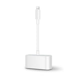 HD Projector Converter for iPhone5 5S 6 7  8 X iPad Pro Phone to VGA Cable white