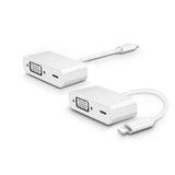 HD Projector Converter for iPhone5 5S 6 7  8 X iPad Pro Phone to VGA Cable white