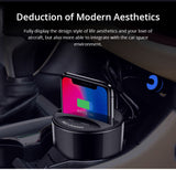 Fast Wireless Car Charger Cup for Samsung S9 S8 Note10 9 Qi Wireless Charging Car Cup for Phone 10W Universal black