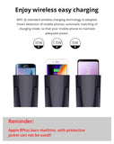 Fast Wireless Car Charger Cup for Samsung S9 S8 Note10 9 Qi Wireless Charging Car Cup for Phone 10W Universal black