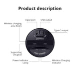 Fast Wireless Car Charger Cup for Samsung S9 S8 Note10 9 Qi Wireless Charging Car Cup for Phone 10W Universal black