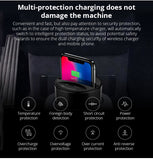 Fast Wireless Car Charger Cup for Samsung S9 S8 Note10 9 Qi Wireless Charging Car Cup for Phone 10W Universal black