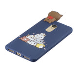 For XIAOMI Redmi NOTE 4X/NOTE 4 3D Cute Coloured Painted Animal TPU Anti-scratch Non-slip Protective Cover Back Case black