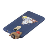 For XIAOMI Redmi NOTE 4X/NOTE 4 3D Cute Coloured Painted Animal TPU Anti-scratch Non-slip Protective Cover Back Case black