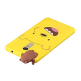 For XIAOMI Redmi NOTE 4X/NOTE 4 3D Cute Coloured Painted Animal TPU Anti-scratch Non-slip Protective Cover Back Case yellow