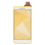 For XIAOMI Redmi NOTE 4X/NOTE 4 3D Cute Coloured Painted Animal TPU Anti-scratch Non-slip Protective Cover Back Case yellow