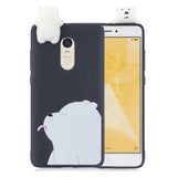 For XIAOMI Redmi NOTE 4X/NOTE 4 3D Cute Coloured Painted Animal TPU Anti-scratch Non-slip Protective Cover Back Case black