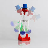 Creative Non-Stop Liquid Drinking Glass Lucky Bird Funny Duck Drink Water Desk Toy Perpetual Motion green