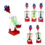 Creative Non-Stop Liquid Drinking Glass Lucky Bird Funny Duck Drink Water Desk Toy Perpetual Motion green