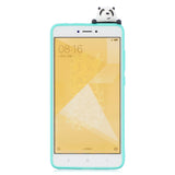 For XIAOMI Redmi NOTE 4X/NOTE 4 3D Cute Coloured Painted Animal TPU Anti-scratch Non-slip Protective Cover Back Case Light blue